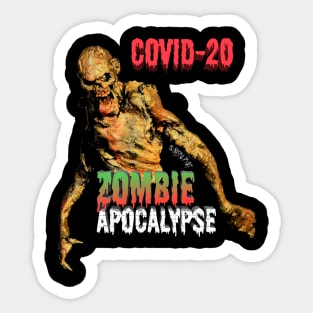 Covid-20 Zombie Apocalypse Sticker